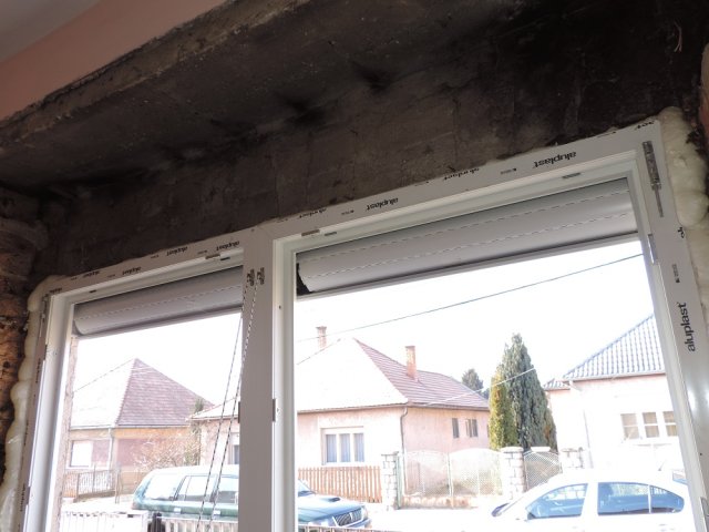 ablak csere, külső tokos redőny felszerelése