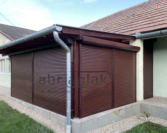 5464-redőny, redőny árak, alumínium redőny, elektromos redőny, elektromos redőny, motoros redőny, műanyag redőny, mahagóni színű redőny,